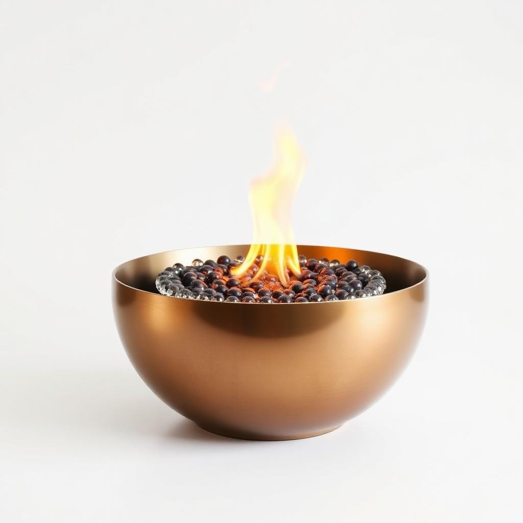 Halo Round Gas Fire Bowl