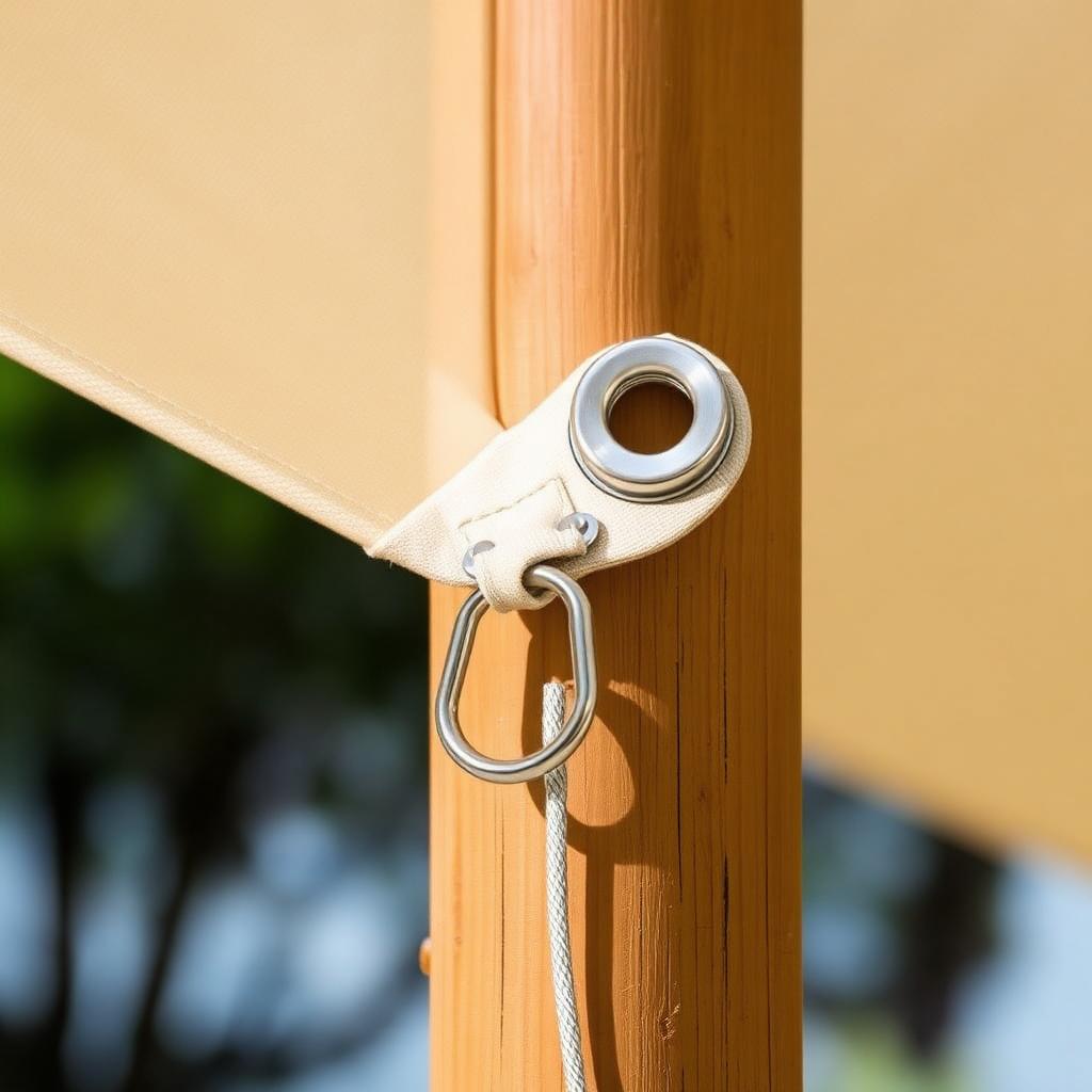 Shade sail detail